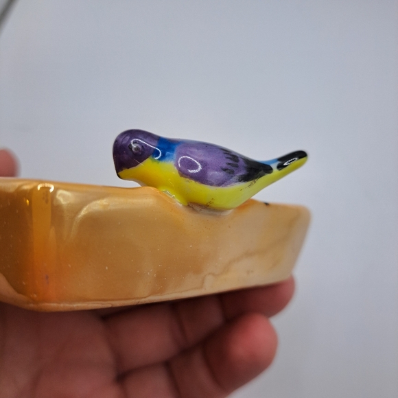Vintage Ceramic Luster Bird Trinket dish - Picture 6 of 11